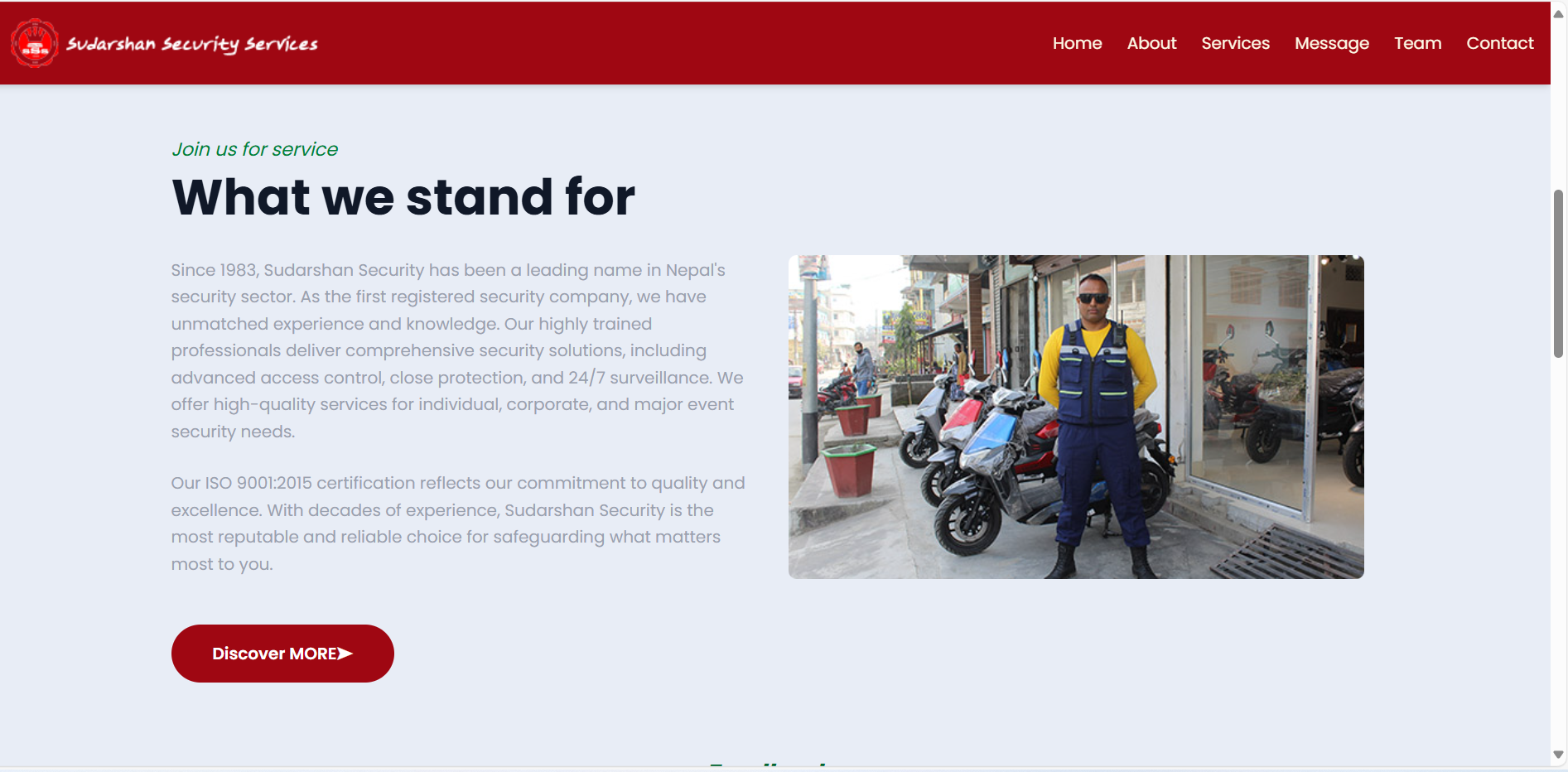 Sudarshan Security Website